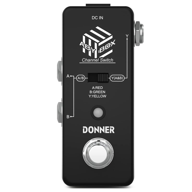 Donner ABY Box Line Selector AB Switch Mini Guitar Effect Pedal True Bypass - Image 5