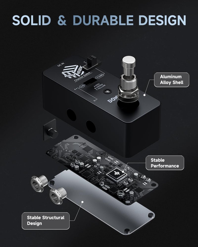 Donner ABY Box Line Selector AB Switch Mini Guitar Effect Pedal True Bypass - Image 5