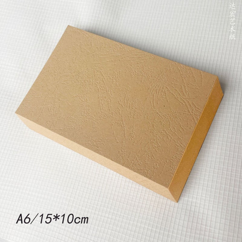 A6 Blank Handmade Greeting Card DIY Craft Paper 250g camel leather A6(50 sheets) 