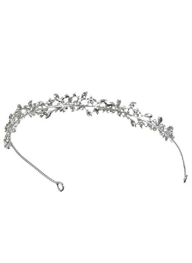 SAMKY Floral Rhinestone Crystal Prom Wedding Headband Tiara T1077  - Image 4