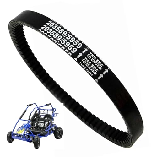 Chikia 203589 Go Kart Belt Compatible with Coleman KT196 Drive Belt for 30 Series Torque Converter Belt 196CC Go Kart Manco 5959 Comet 203589 - Image 1