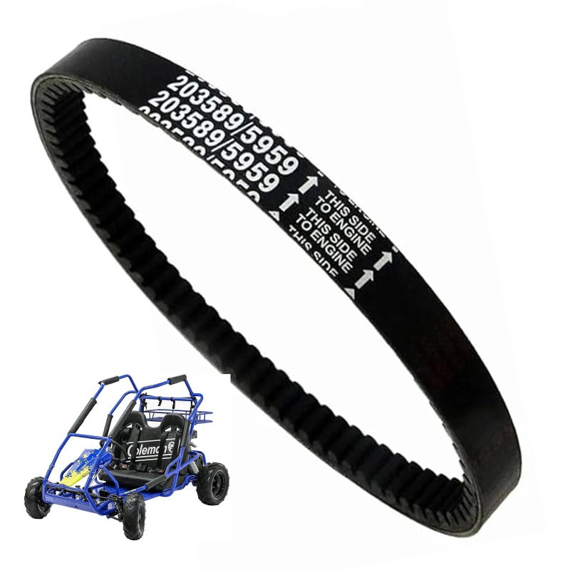 Chikia 203589 Go Kart Belt Compatible with Coleman KT196 Drive Belt for 30 Series Torque Converter Belt 196CC Go Kart Manco 5959 Comet 203589 - Image 3