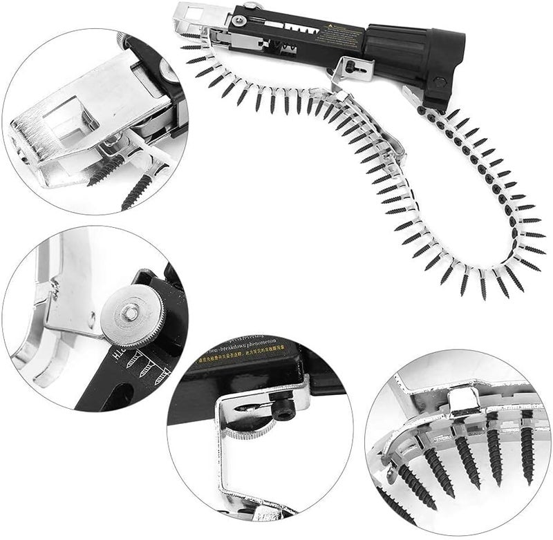 3pcs Woodwork Automatic Nail Gun Adapter Electric Drill Chain Attachment Set for Nail Gun Electric Drill - Image 5