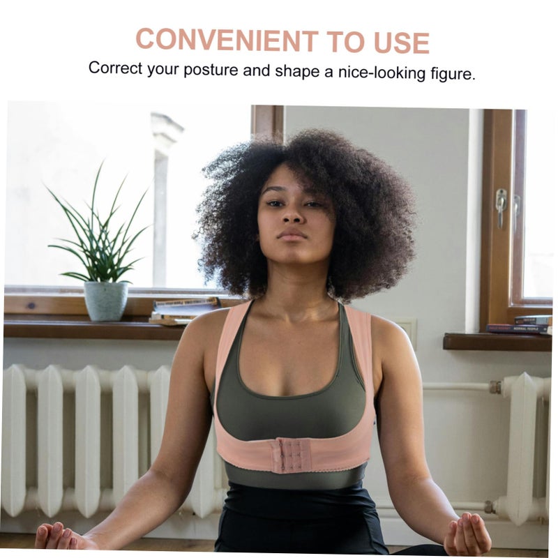 Posture Corrector For Women Back Brace Support Belt Hunchback Adjustable Black - Image 4