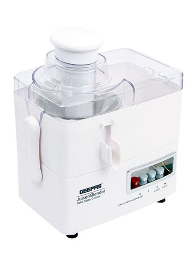 GEEPAS 4 in 1 Food Processor & Juicer Multi-functional Smoothie Maker, Juicer, Compact Electric Blender, Chopper & Grinder 1.6L Jar, 2-Speed Pulse Function for Ice Crusher 600 W GSB2031-600W White - Image 2