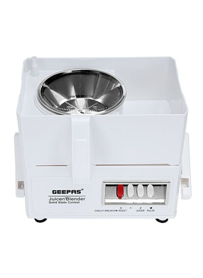 GEEPAS 4 in 1 Food Processor & Juicer Multi-functional Smoothie Maker, Juicer, Compact Electric Blender, Chopper & Grinder 1.6L Jar, 2-Speed Pulse Function for Ice Crusher 600 W GSB2031-600W White - Image 4