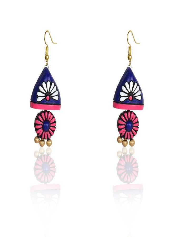 RAI COLLECTION Terracotta Multicolor Earring/Jhumka Sets of Four for Women - Image 5