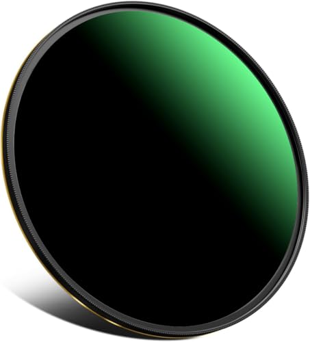LENSKINS 77mm ND 1000 Lens Filter, 10 Stop Fixed Neutral Density Filter-German Optics Glass, Multi-Resistant Coated, Weather-Seal ND Filter with Lens Cloth - Image 1