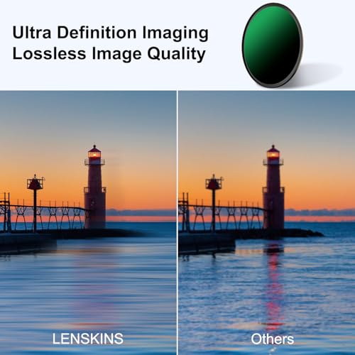 LENSKINS 77mm ND 1000 Lens Filter, 10 Stop Fixed Neutral Density Filter-German Optics Glass, Multi-Resistant Coated, Weather-Seal ND Filter with Lens Cloth - Image 5