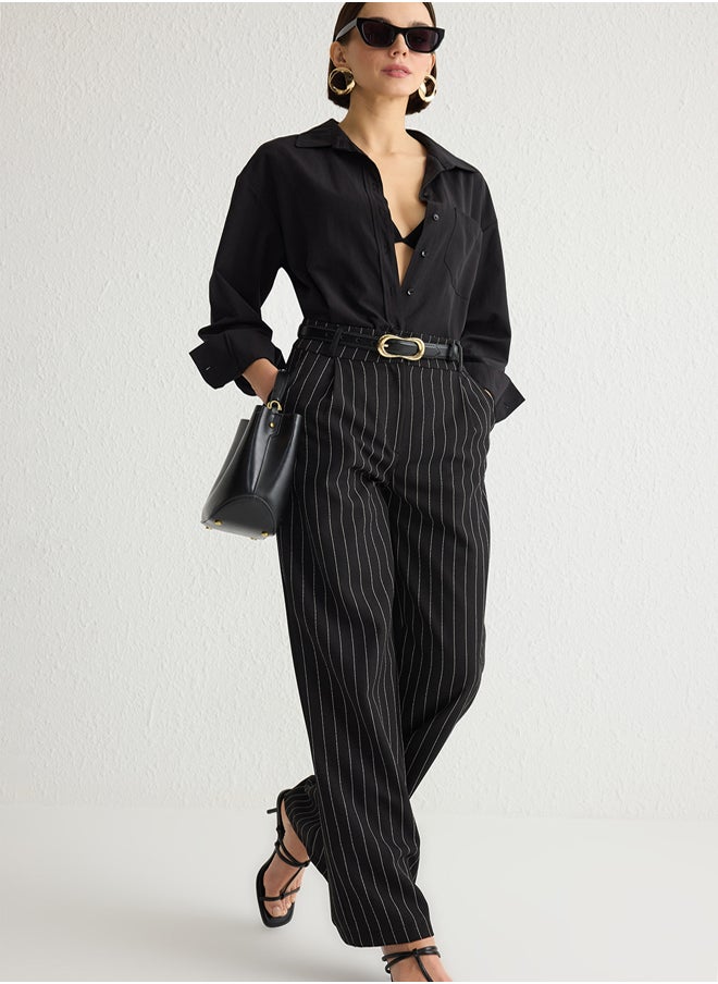 Black Wide Leg Striped Woven Trousers TWOSS23PL00109 - pzsku/Z613CFD752AAF25AAE4D6Z/45/_/1739718393/86208660-c952-4451-975a-acc4f588da8e