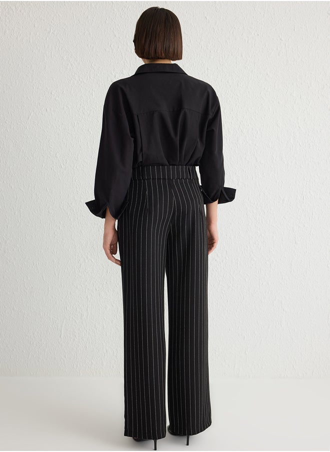 Black Wide Leg Striped Woven Trousers TWOSS23PL00109 - pzsku/Z613CFD752AAF25AAE4D6Z/45/_/1739718396/1c28623d-7279-49eb-af81-9a12dc3fedea