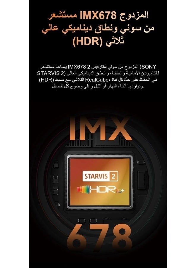 دي دي باي كاميرا سيارة DDPAI Z90 Master dual Channel  – داش كام أمامية 4K وخلفية 4K HDR مع Sony STARVIS 2 وGPS وWi-Fi - Image 3