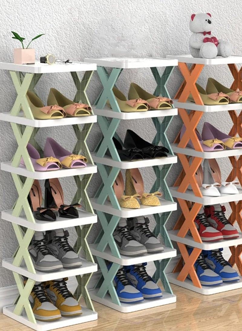 رولستيمي 1-قطعة 9 طبقة رف الأحذية / متعدد الطبقات رف الأحذية الضوء الأخضر 26 س 24 س 125.5 سنتيمتر - Image 4