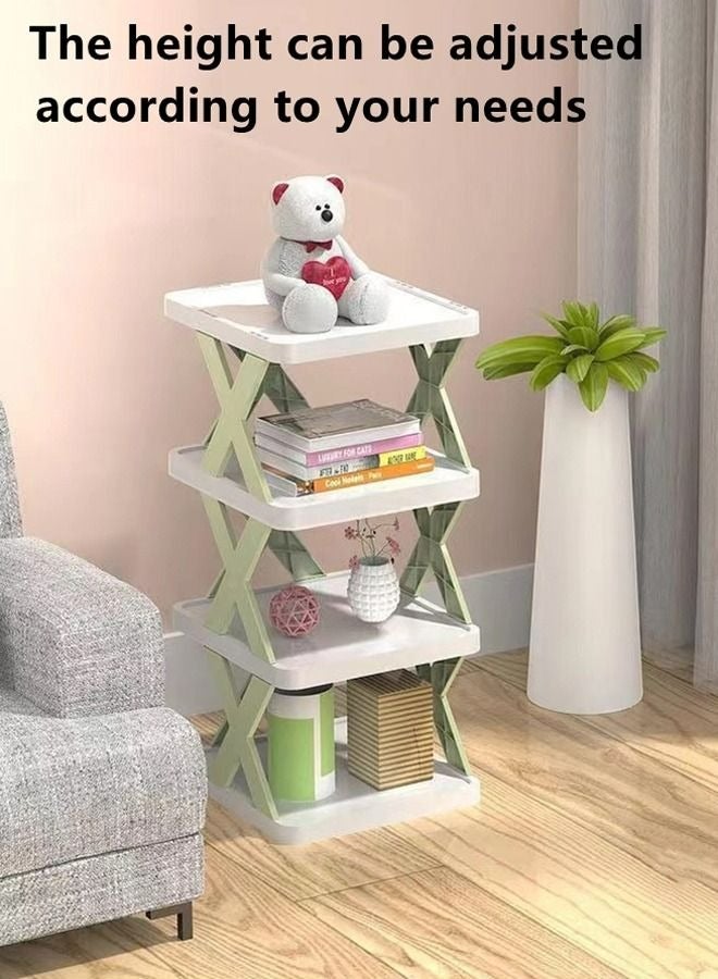 رولستيمي 1-قطعة 9 طبقة رف الأحذية / متعدد الطبقات رف الأحذية الضوء الأخضر 26 س 24 س 125.5 سنتيمتر - Image 3