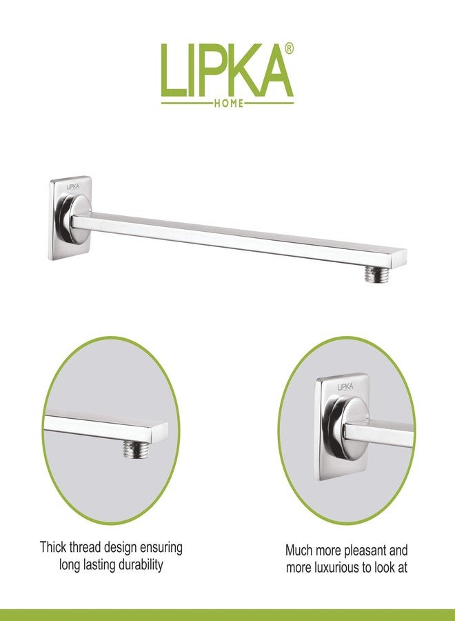 Lipka Stainless Steel Shower Arm Rectangular 18 Inches - Image 3
