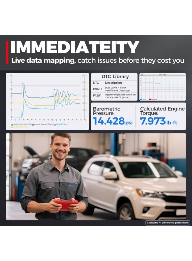 Launch CRP123I V3.0 Elite OBD2 Scanner, 7 Resets, Car Scanner Diagnostic Tool, Lifetime Update FCA SGW, CANFD&DoIP, Oil/SAS/Throttle/Brake/BMS/DPF/ABS Service Multi Systems Scan Tool, Battery Test, Auto VIN, Live Data - Image 5