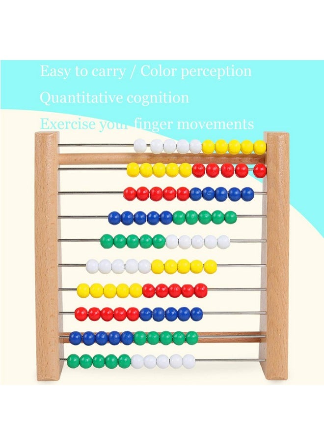 Artist Unknown - Abacus For Kids Math Preschool Number Learning Classic Wooden Toy Developmental Toy Wooden Beads 8 Extension Activities Great Gift Toddler Girls And Boys - Image 1