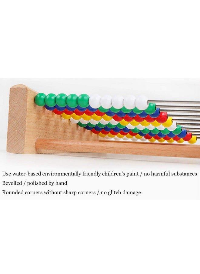Artist Unknown - Abacus For Kids Math Preschool Number Learning Classic Wooden Toy Developmental Toy Wooden Beads 8 Extension Activities Great Gift Toddler Girls And Boys - Image 1