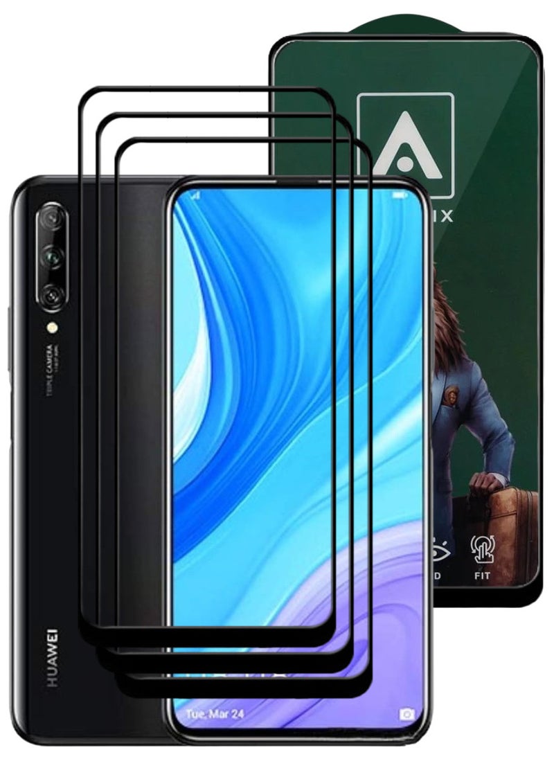 ACLIX 3 Pieces Antistatic ESD Dustproof Premium Quality High Definition Tempered Glass Screen Protector Designed For Huawei Y9s - Image 1