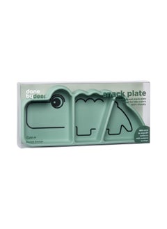 done by deer Silicone Stick&Stay Snackplate In Croco Green 100% Food Grade Silicone Fun And Functional Design Perfect For Hasslefree Snacking Anytime & Anywhere  - Image 3
