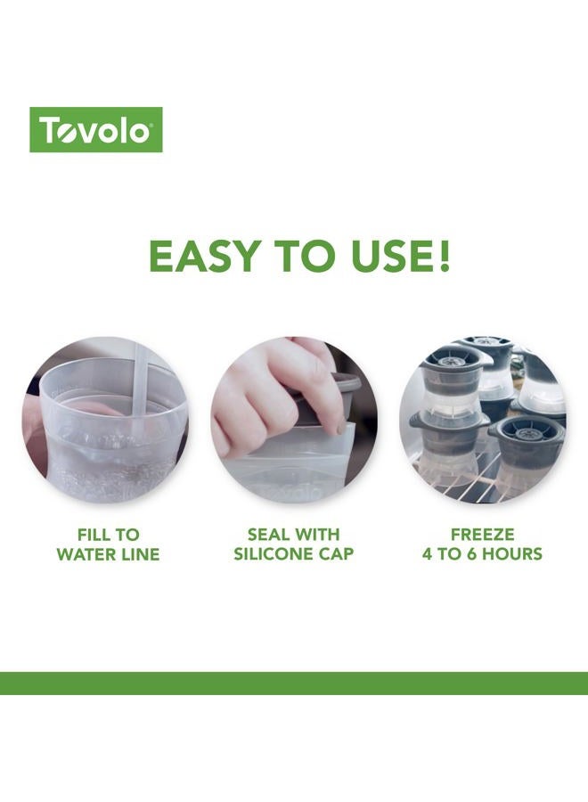 Tovolo Colossal Leak-Free, Anti-Tip, Silicone Cap Ice 81-34440 - Image 5