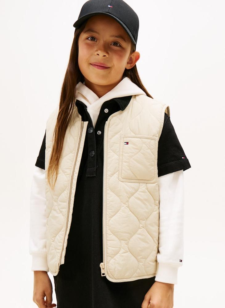 TOMMY HILFIGER Youth Quilted Lightweight Vest - Image 1
