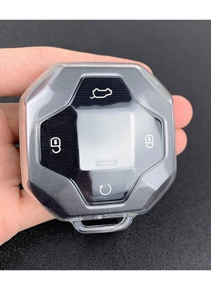 Service Zone - 4 Buttons TPU Smart Car Key Case Cover Fit for Chery Jetour T2 Traveler 2023 2024 Keyless - Image 1
