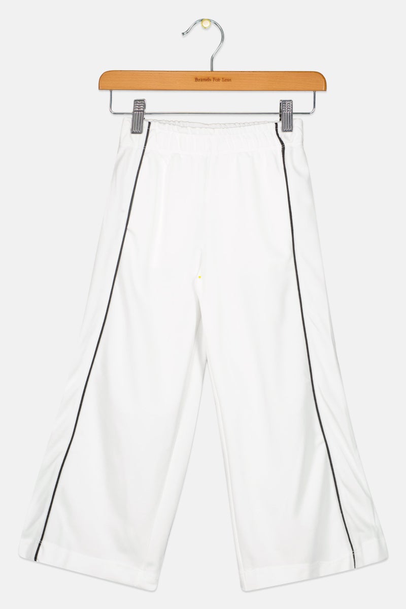 KOTON Kids Girls Solid Pants, White  - Image 1