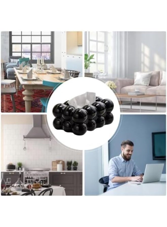 Marsh Malow Bubble Shaped Tissue Box - Creative Cute Tissue Box Cover | Decorative Tissue Box | Napkin Dispenser Organizer Dispenser for Car - Image 5