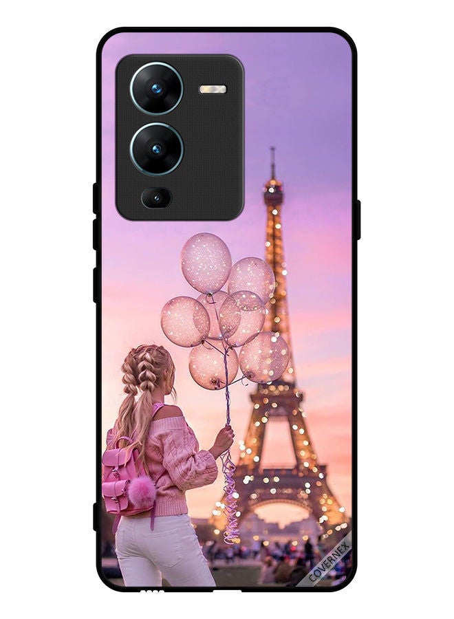 Covernex Protective Case Cover For vivo V25 Pro Girl Holding Balloons - Image 1