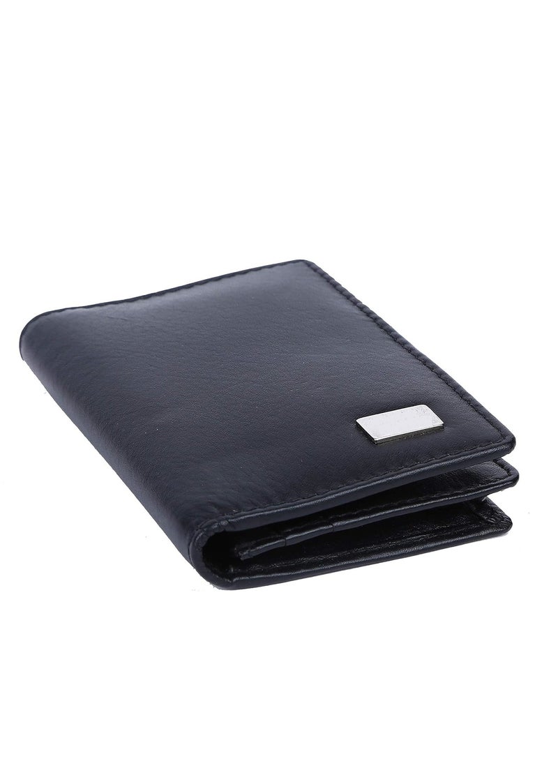 ALLKING AM leather Leather Unisex RFID Card Holder (Black) - Image 2