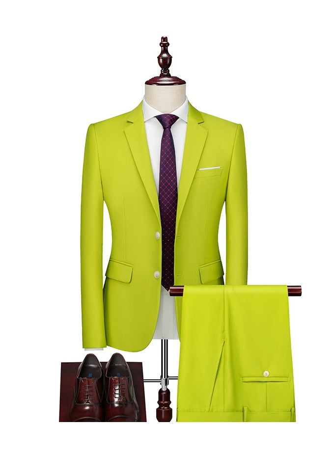 Shougu New Slim Fit Suit Set With Two Pieces - Image 1