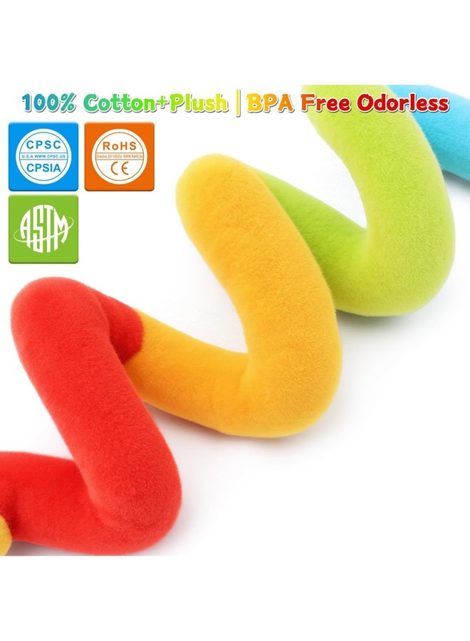 ZERIFAM Seat and Stroller Spiral Toy - A Suspended Soft Sensory Toy, Soft Hanging Toys for Babies Aged 0–12 Months (Boys and Girls), for Car Seats, Cribs, and Strollers, with a Ringing Bell and Music - Image 4