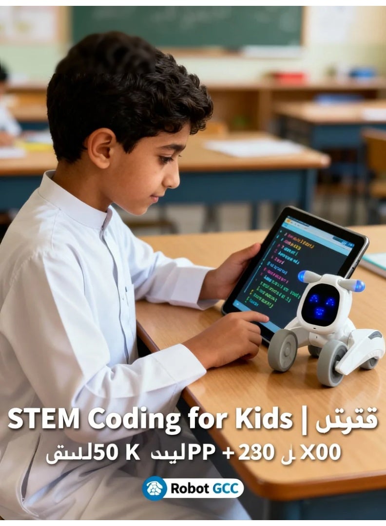 robotgcc Smart Programmable Robot Dog Toy with Gesture & Voice Control | Interactive Educational STEM Toy for Kids | Rechargeable Remote Control Pet | Safe ABS Material | Gift for Boys and Girls - Image 3