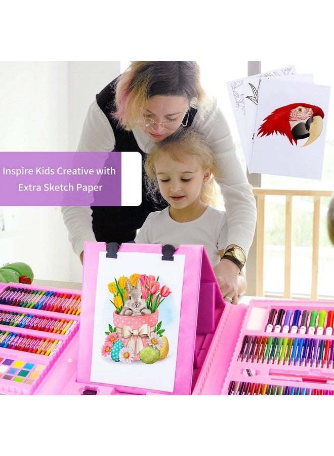 FunBlast Artist Colour Set with Multiple Coloring Kit, 208 Pcs Professional Drawing Color Pencils, Water Colors, Oil Pastel, Sketches & Paint Brush for Art Craft for Kids & Adults (Multicolor) - Image 5