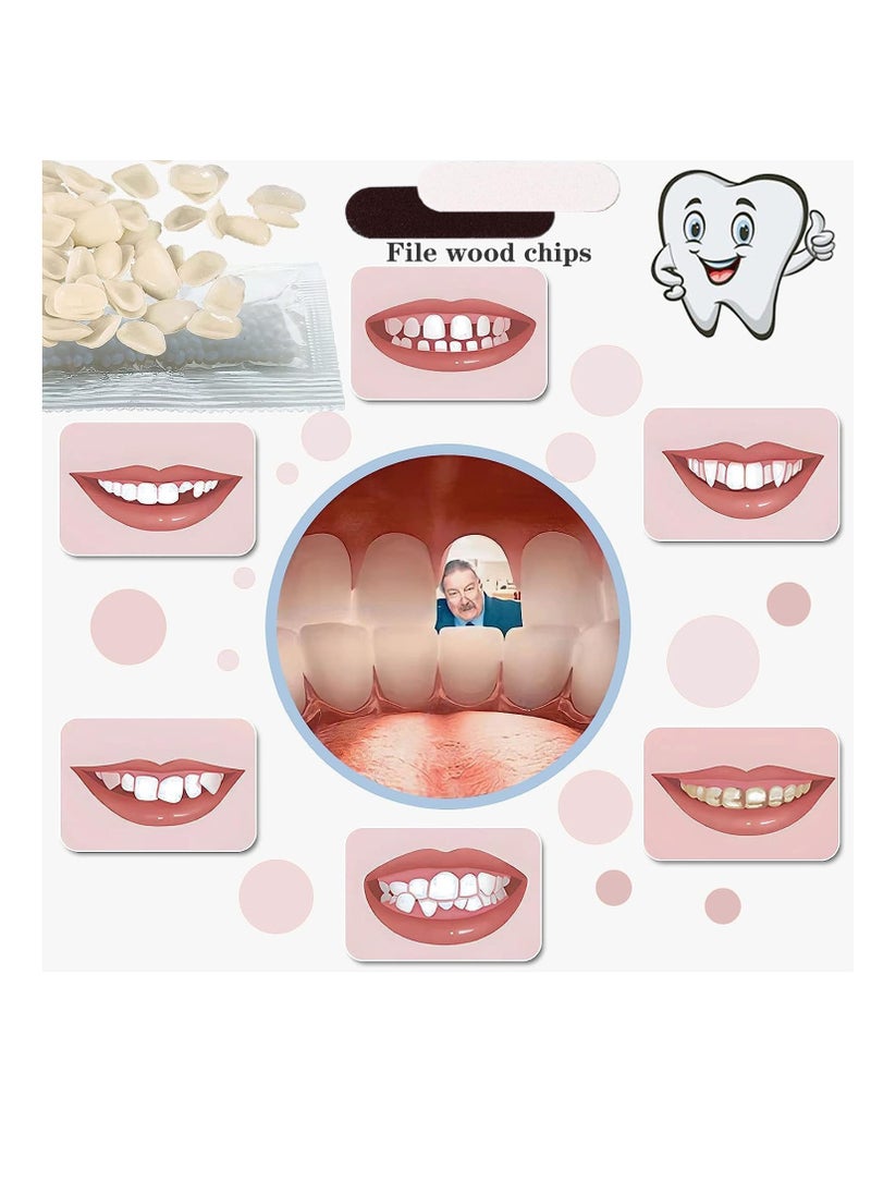 VEZE VEZE Tooth Repair Kit-Thermal Fitting Beads Granules and Fake Teeth for Temporary Fixing Missing and Broken Tooth, Moldable Fake Teeth and Thermal Beads Replacement Kit.【Teeth - Piece Yellow】  - Image 2