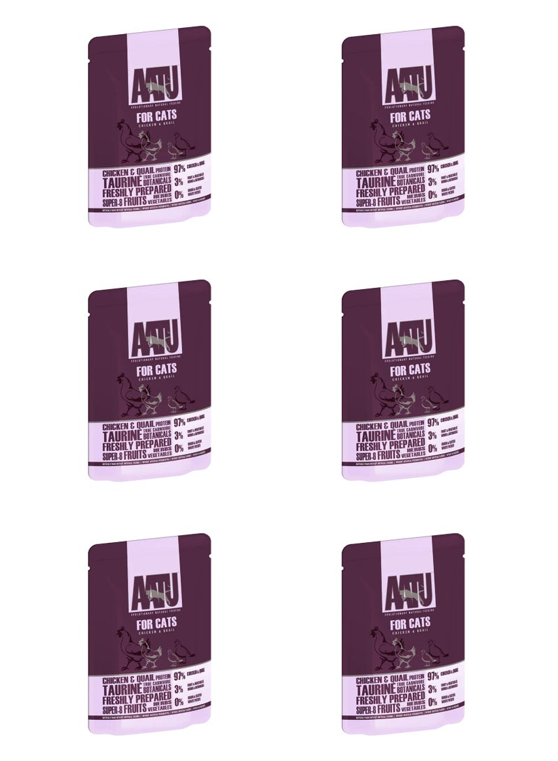 AATU Chicken & Quail Wet Cat Food 85g x 6pcs - Image 1