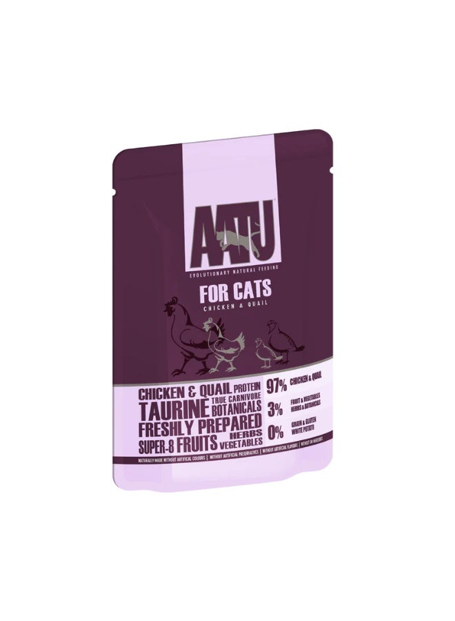 AATU Chicken & Quail Wet Cat Food 85g x 6pcs - Image 2