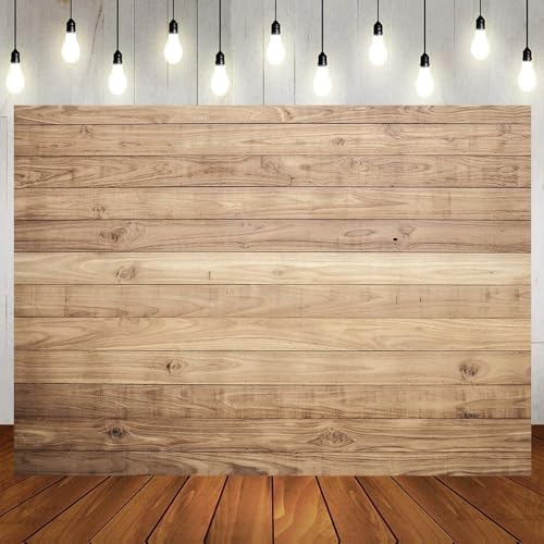 LTLYH 7x5ft Wood Backdrop for Photography Rustic Natural Wooden Floor Photo Background Newborn Baby Photoshoot Portrait Studio Props 254 - Image 2