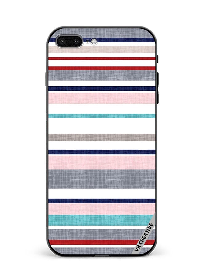 VR CREATIVE Protective Case Cover For Apple iPhone 7 Plus/8 Plus Strips Design Multicolour - Image 1