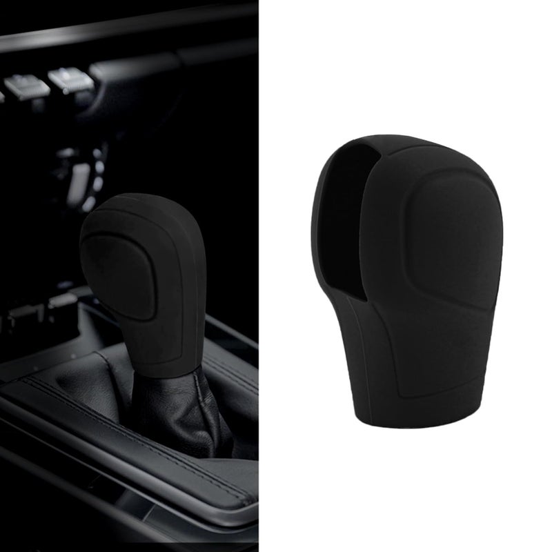 Zufoty Car Gear Shift Knob Cover Gear Shift Knob Cover Car Protect Accessories Car Shift Protector Cover Protector Silicone Automatic Gear Shift Knob Cover Universal for Most Cars - Image 3