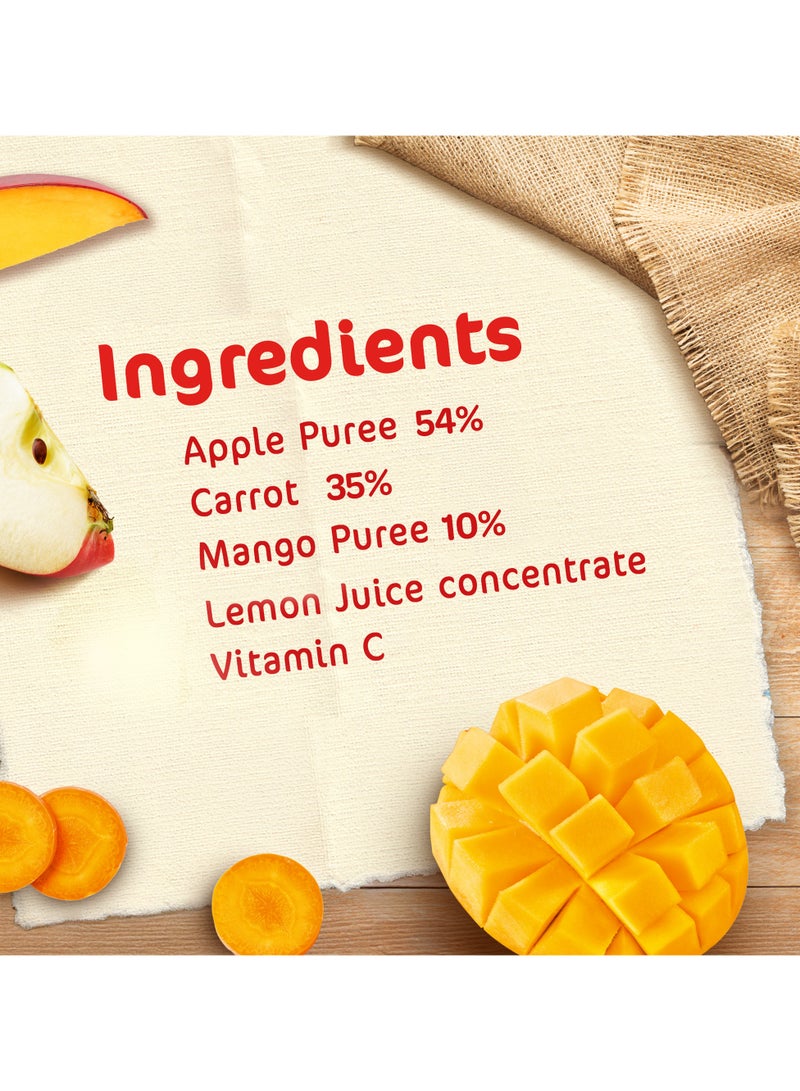 Cerelac Fruits Puree Pouch In Apple Carrot And Mango 16 x 90g - Image 5