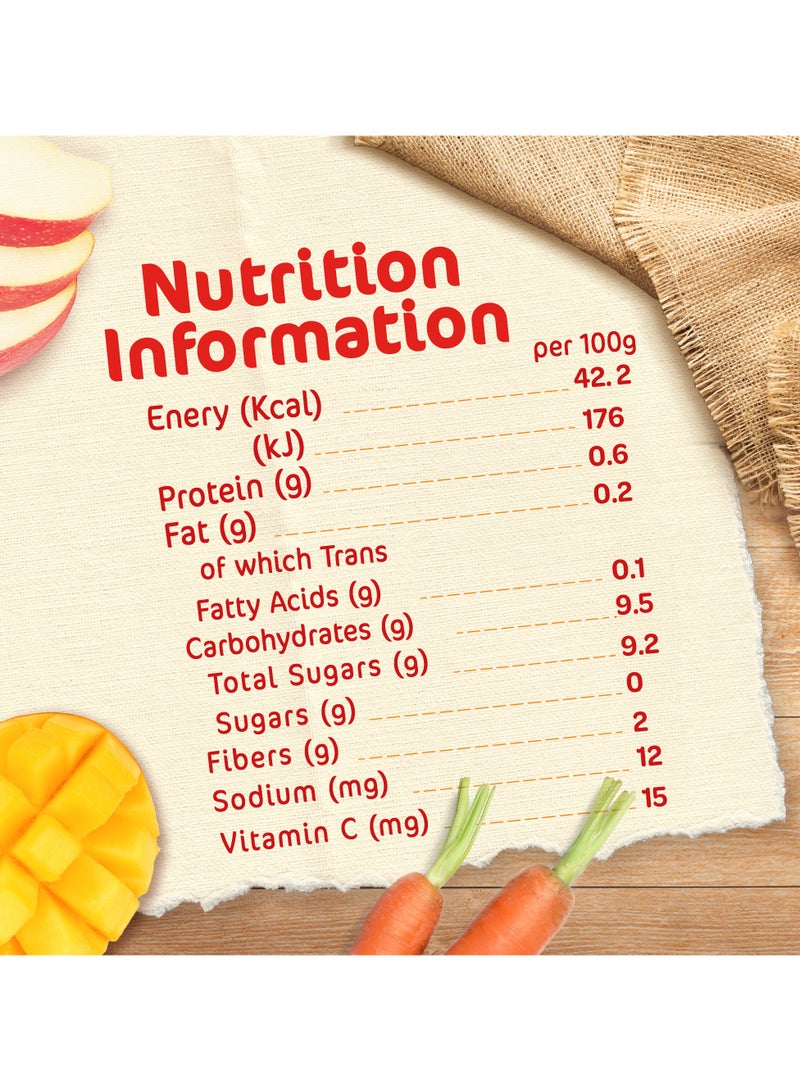 Cerelac Fruits Puree Pouch In Apple Carrot And Mango 16 x 90g - Image 4