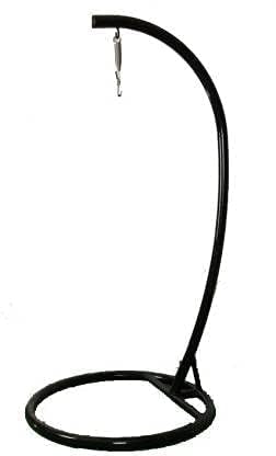 ANAND INDIA GROUPS ANAND INDIA GROUPS Hammock Chair Stand OnlyIron OutdoorIndoor HammockJhulaHammocks Stand Standard SizeBlack CurveHammock Iron Stand 