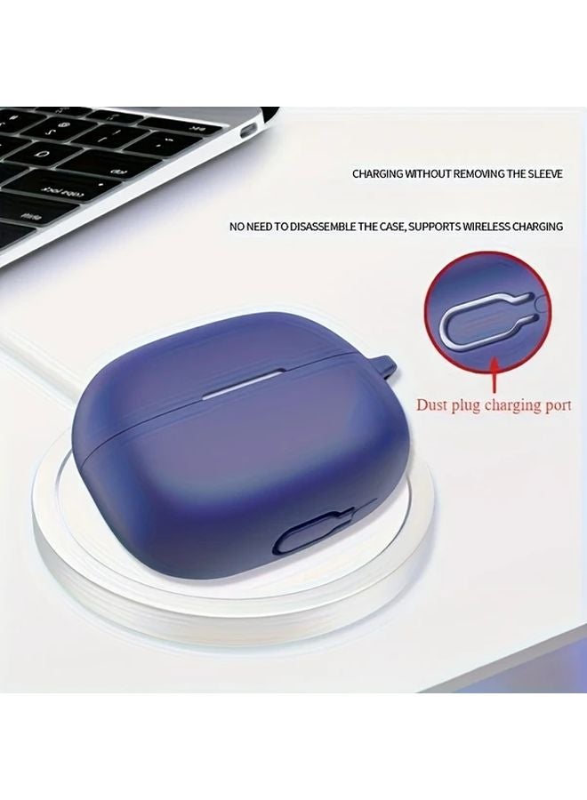 Universal Soft Case For Redmi Buds 6 Pro Dark Night Green Full Coverage Anti Drop Protective Shell With Hook - Image 3