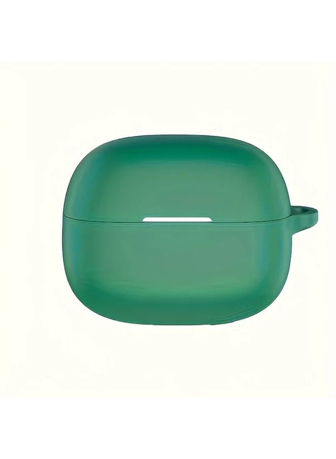 Universal Soft Case For Redmi Buds 6 Pro Dark Night Green Full Coverage Anti Drop Protective Shell With Hook - Image 1