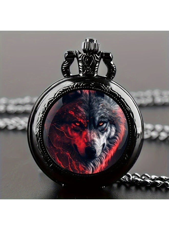 KUYING New Retro Flip Pendant Commemorative Watch 