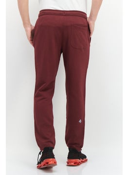 Fourlaps Men Slim Fit Training Sweatpants, Maroon  - Image 3