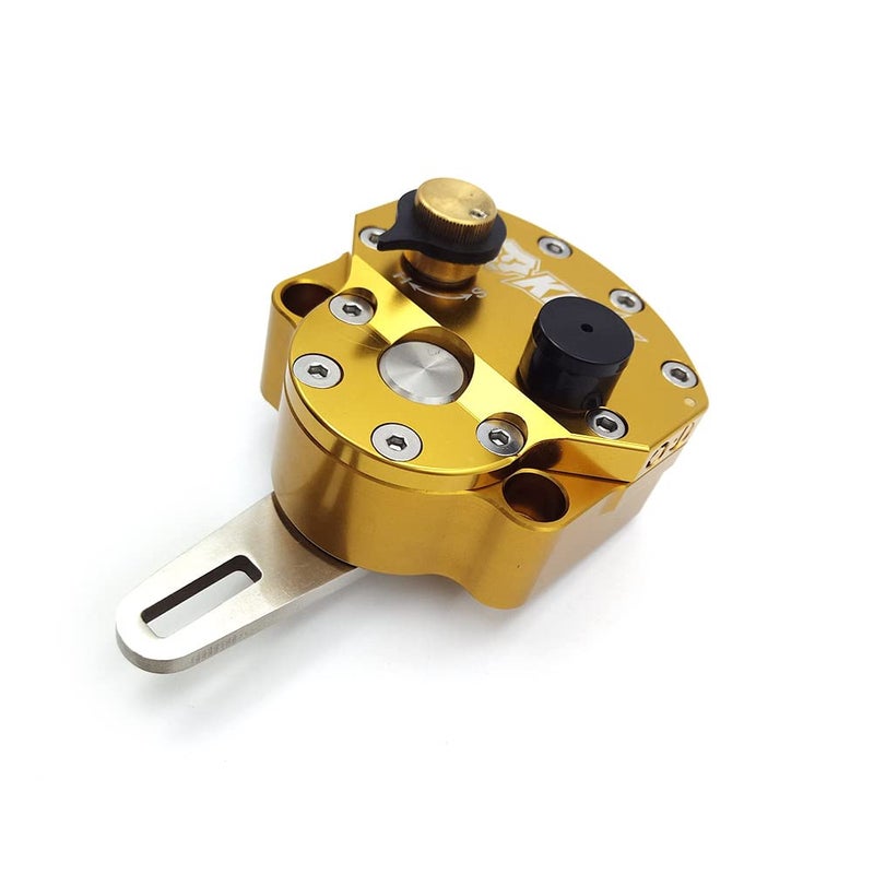 Motorcycle Front Steering Damper Stabilizer Fit For CRF YZF EXC RMZ KLX Most Motorcycle Enduro Pit Dirt Bike Universal Front Motorcycle Safety Control Adjustable Moto Accessories Gold