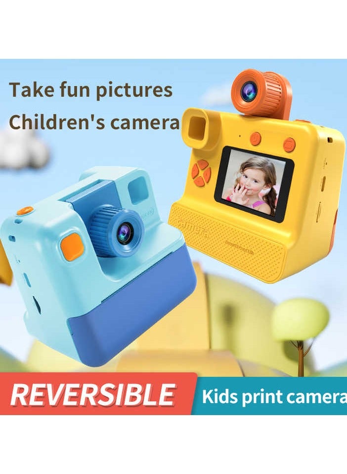 PICOCICI CP09 mini printer children 1200W photo video printing 4K cartoon portable camera printer instant photo  Yellow colour - Image 3